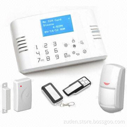 Double Network GSM Alarm System with Touch Keypad, LCD Menu Operating Interface and CID Protocol